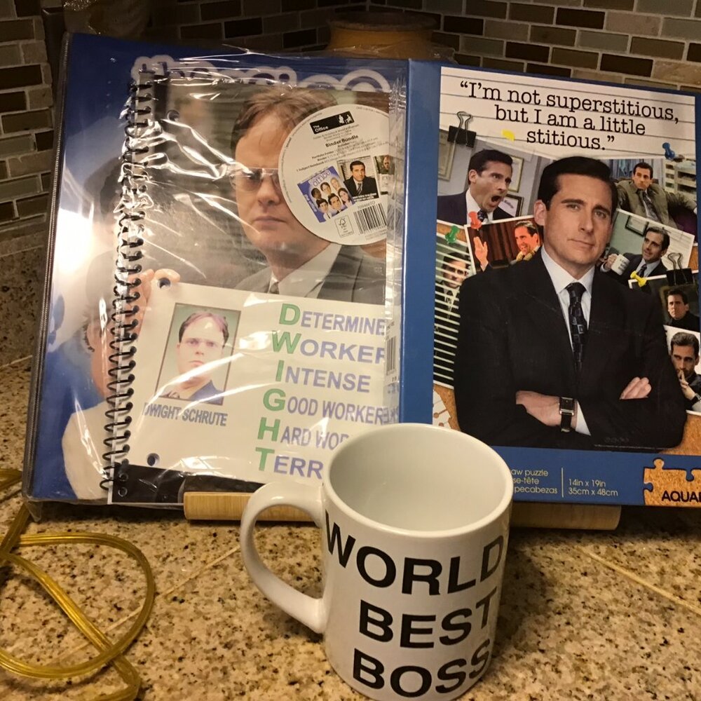 New "The Office TV Show" Binder Bundle & Puzzle Set & Mug
